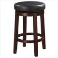 Linon Home Dcor 24 in. Maya Black Counter Stool 98352KBLK-01-KD